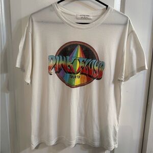 Daydreamer for Free People Pink Floyd 73 Tour Rainbow Graphic Tee Small